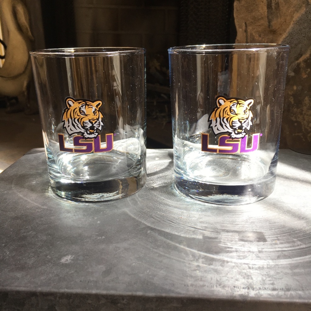 Set of LSU Tigers Glasses
